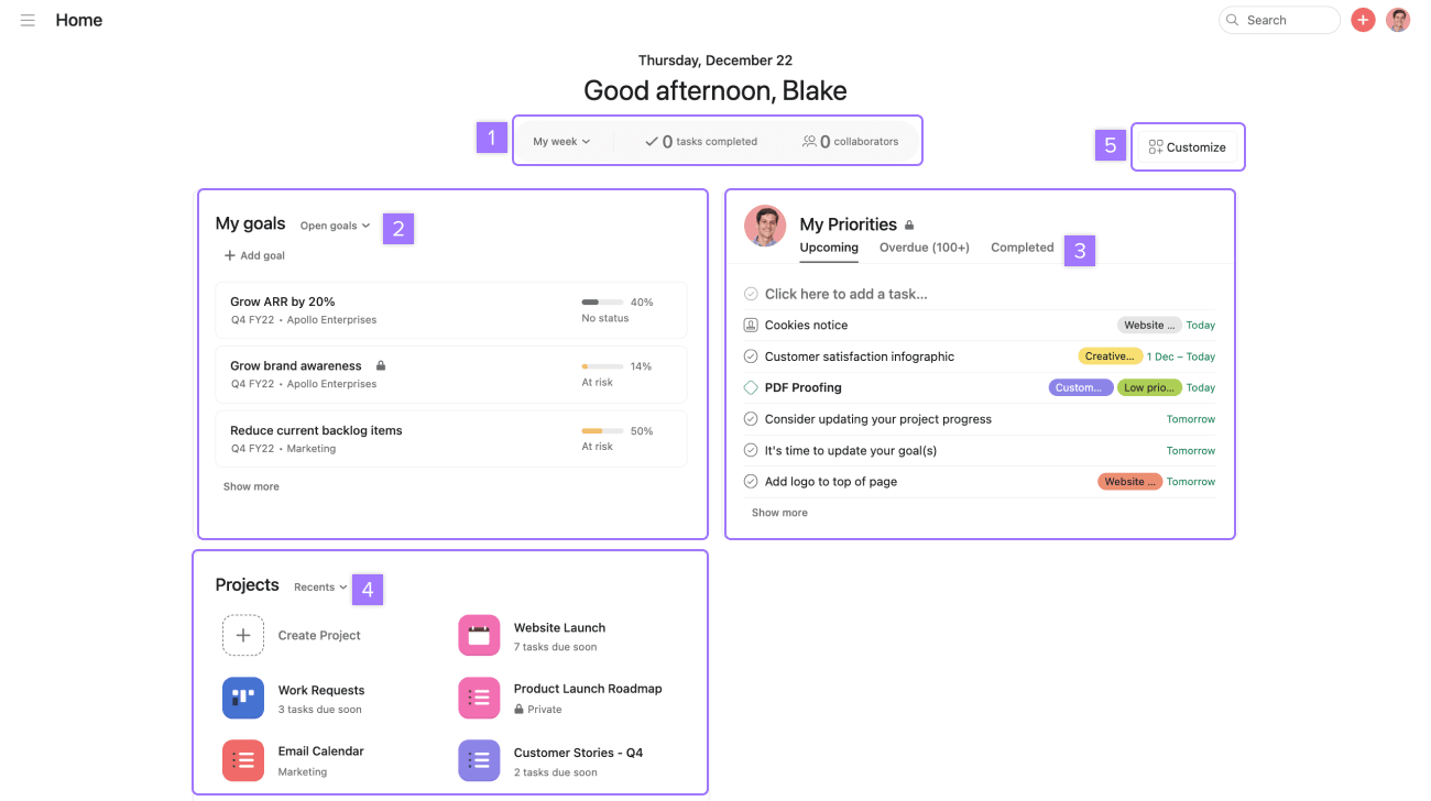 How to navigate Asana | Product guide • Asana Product Guide